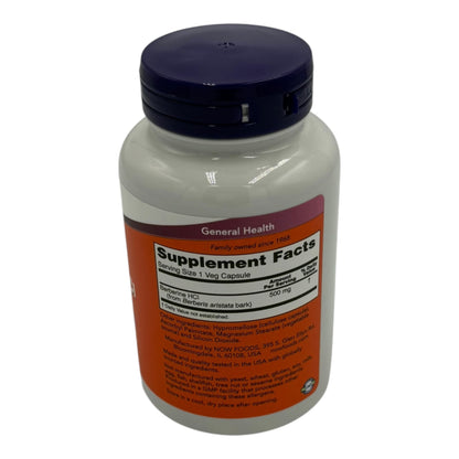 BERBERINE HCL 500MG/90CAPS NOW