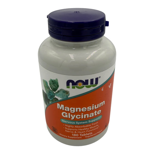 MAGNESIUM GLYCINATE 180 TAB NOW