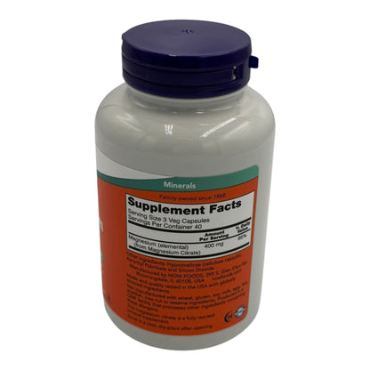 MAGNESIUM CITRATE 120 CAP NOW